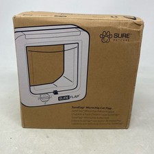 SureFlap Microchip Cat Flap White, 4.75 x 5.625 in Opening