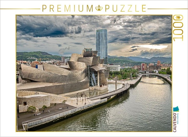 Calvendo Puzzle City Panorama Of Bilbao | 1000 Pieces, Finished Size 25.2 × 18.9-image
