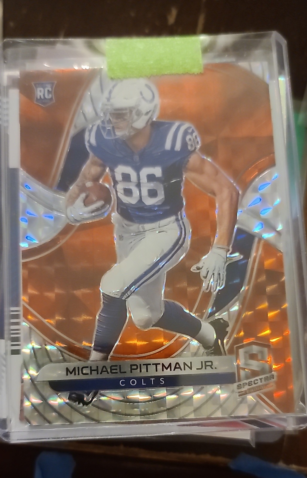 2020 Panini Spectra Rookies Michael Pittman Jr. #157 Neon Orange Prizm /15 (RC)