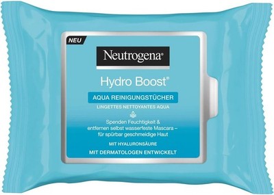 Neutrogena Hydro Boost Make-up-Entferner Tücher & Gesichtsreinigungstücher, 25