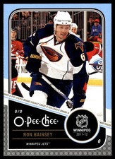 2011-12 O-Pee-Chee #90 Ron Hainsey Winnipeg Jets Hockey Card