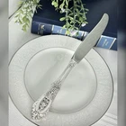 Wallace Rose Point Sterling Modern 9 1/8" Hollow Knife Vintage Replacement