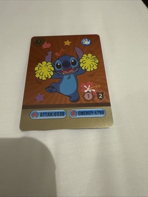 ❄️Disney Lilo And Stitch Gold Pink Foil Fan Art Card ATTAK:6538