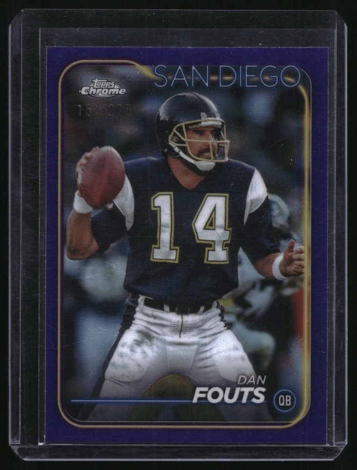 2024 Topps Chrome Dan Fouts Purple Refractor #172 Dan Fouts Purple Refractor /275 #172 Chargers