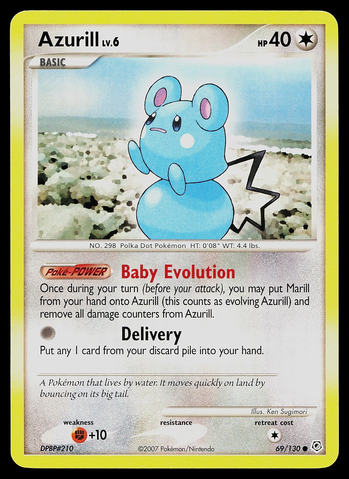 Pokemon Card - Azurill Diamond and Pearl 69/130 Common