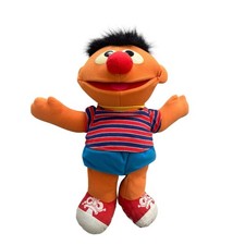 Vintage Tyco 1996 Tickle Me Ernie Pluszowa lalka 40 cm Ulica Sezamkowa