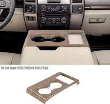 ✅ Console Water Cup Holder Panel Cover Trim For Ford F250/F350/F450/F550 2017-22