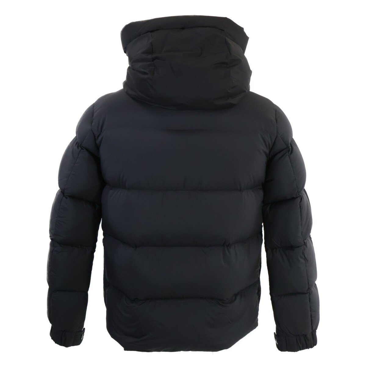 Moncler Madeira Black Embossed Logo Down Hoodie Jacket 0 image 3