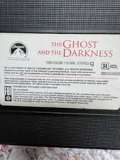The Ghost & the Darkness VHS 1996 Michael Douglas Val Kilmer/INCLUDES NO SLEEVE