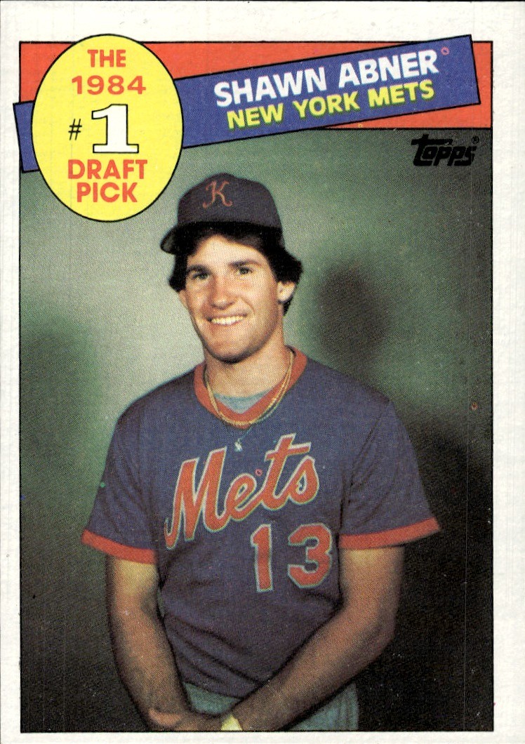 1985 Topps #282 Shawn Abner New York Mets Rookie RC Near Mint or Better