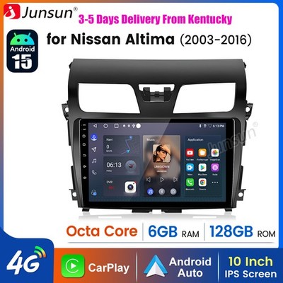 8Core 6+128G Android 15 Carplay For Nissan Altima 2013-2018 Car Stereo Radio GPS