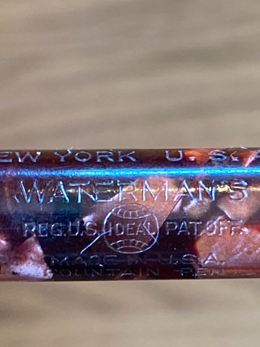 Waterman "8" Personalized Fountain Pen w Waterman Nib GREAT FLEX Unrestored 5" - Picture 9 of 20