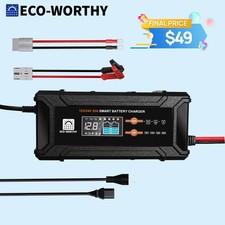 ECO-WORTHY 12V/24V 20A  Lithium LifePO4 Battery Charger 14.6V Maintenance