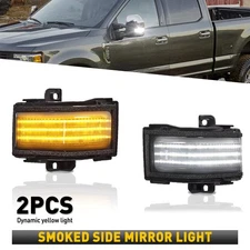 Switchback LED Side Mirror Marker Light For 15-22 Ford F250 F350 F450 Super Duty