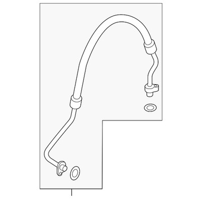 Genuine Volkswagen A/C Refrigerant Discharge Hose 5QM-816-721