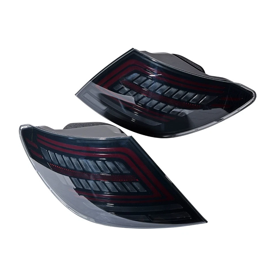For 2007-2014 Mercedes W204 C300 C250 C63 AMG LED Tail Lights Taillights Smoked - Image 3 of 4