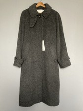 ARKET Wool Alpaca Blend Charcoal Grey Coat Size S BNWT EU36 UK8