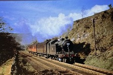  35mm COLOUR RAIL Slide, BRE160. NER 4-6-2T, as 69861.  Beckhole, 1956