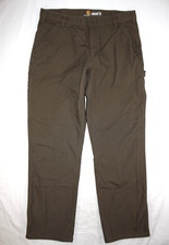 Carhartt Pants Men's 36x32 Rugged Flex Relaxed Fit Duck Carpenter Moss Green