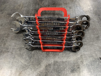 Matco Tools Ratcheting Combination Wrench Set 7PC 5/16-3/4''