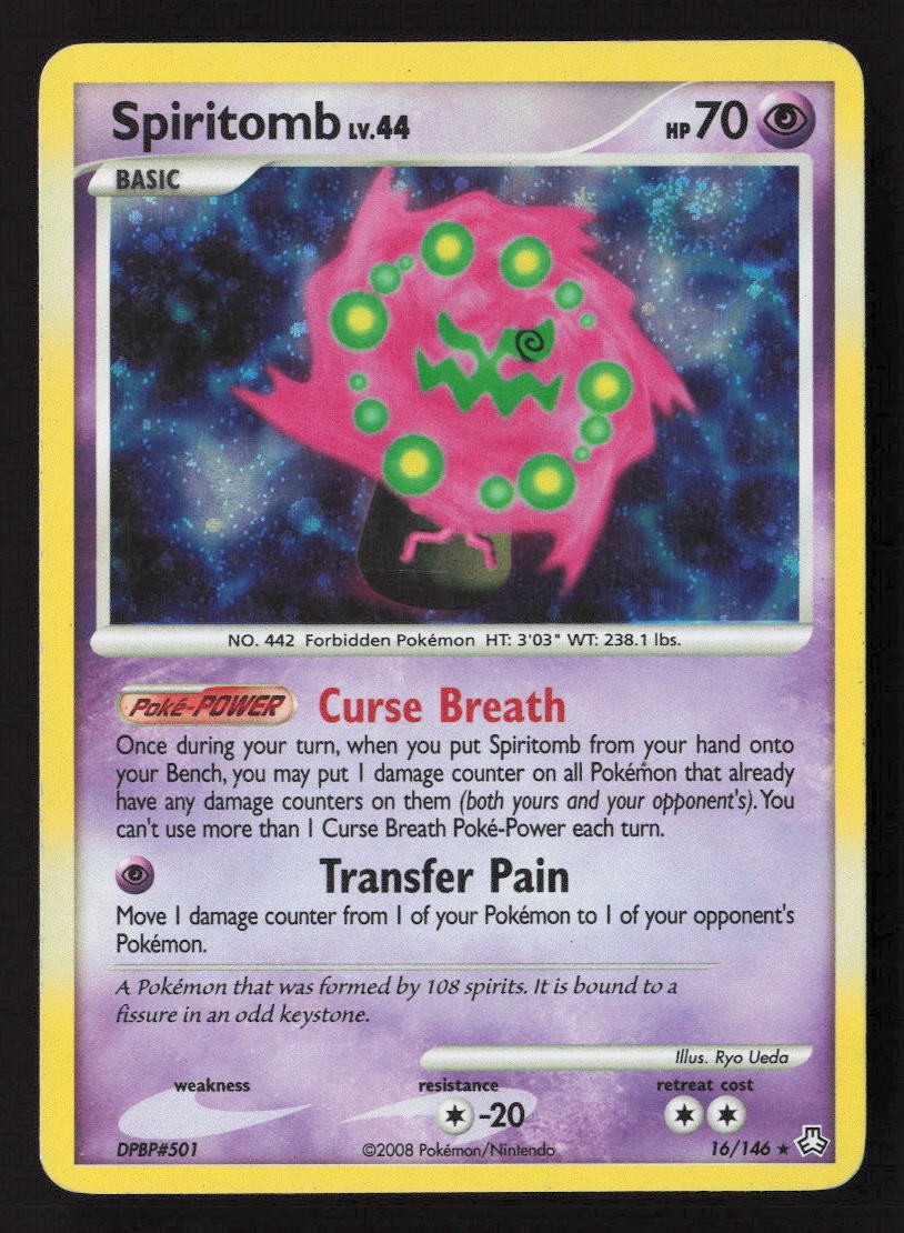 Swirl Spiritomb Holo Rare Legends Awakened 16/146 NM
