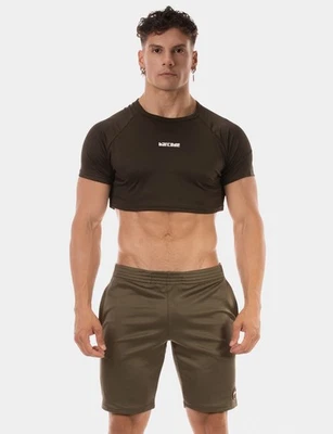 barcode Berlin - Crop Top TALON olive S M L XL Herren Shirt bauchfrei 92304/608 - Bild 1 von 4
