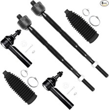 6pcs Front Inner Outer Tie Rod End w/Steering Boot Suspension Kit fit 2010-201