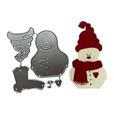 Snowman Metal Cutting Die Christmas Snowman Die Cuts for DIY Scrapbooking Pho...