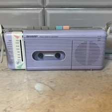 Vintage Sharp QT-5(L) Lavender  AM/FM Radio C...