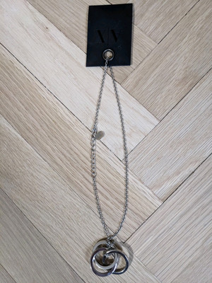 Armani Exchange Authentic A|X Silver Rings Pendant Necklace