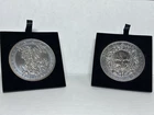 Intaglio Mint Memento Mori 2 T oz Silver Rounds Set of 2 sequential numbers