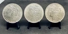1883, 1889 & 1896 90% Silver Morgan Dollars (XF - AU Condition) Lot of 3