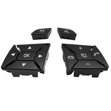 Compatible with Mercedes Benz Steering Wheel Buttons Replacement A Model Black