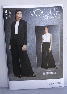 Vogue Patterns V1620 Misses Jacket Top And Pants Sizes 6-8-10-12-14 New Uncut.