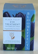 Bloomeffects Black Tulip Eye Treatment Serum Depuffing Line Smoothing 0.5oz/15mL