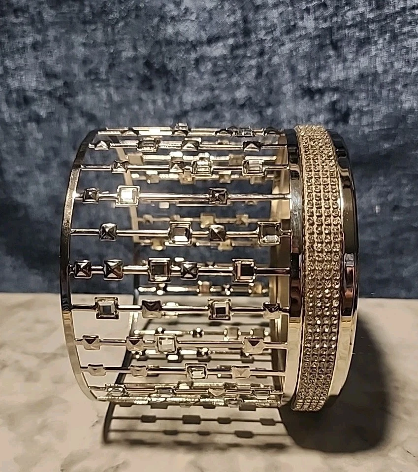 Bath & Body Works 3 Mechas Metal Vela Hldr Plata Estrás Brillo/Bling Foto 3 de 4