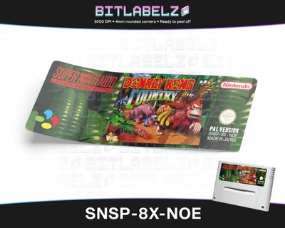Donkey Kong Country [SNSP-8X-NOE] SNES Label