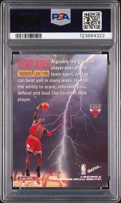 1997-98 Skybox Premium - Thunder and Lightning Michael Jordan #5TL