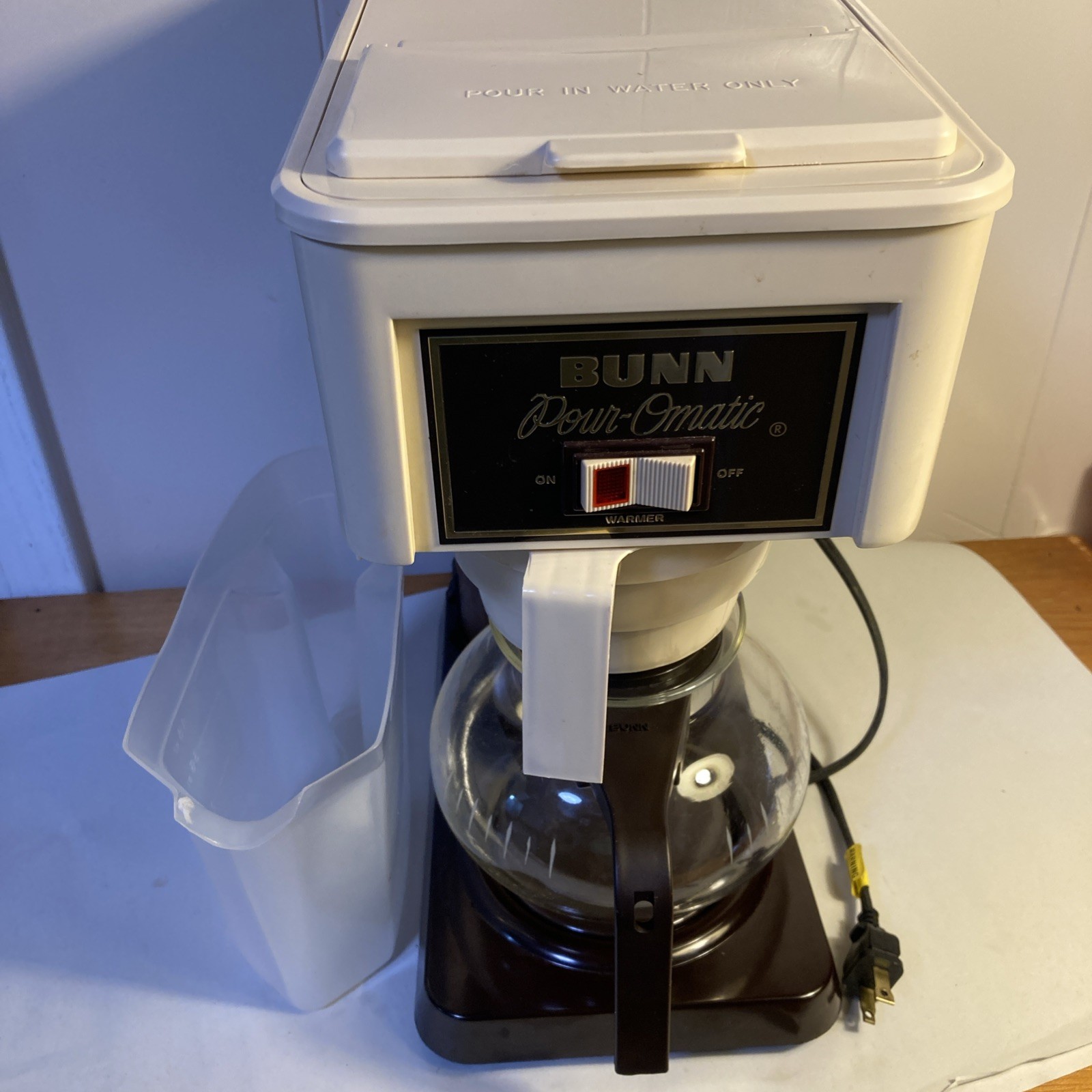 Vintage 90s BUNN POUR-OMATIC Coffee Machine W/Original MeasuringCup 6 Cup Tested
