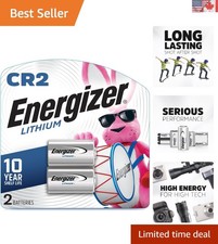 Durable CR2 Lithium Batteries 2 Pack   3V for Exceptional Device Performance