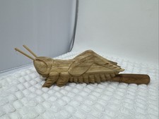 Handmade Wooden Cricket Guiro   Handcrafted Percussion Musical Instrument 6  