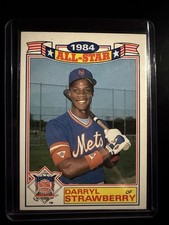 Darryl Strawberry #8 1985 Topps Glossy All-Stars New York Mets Baseball Card MLB