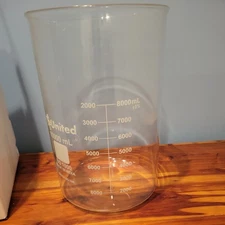 United Scientific BG1000-10000 Borosilicate Lab Grade Glass Beaker low form
