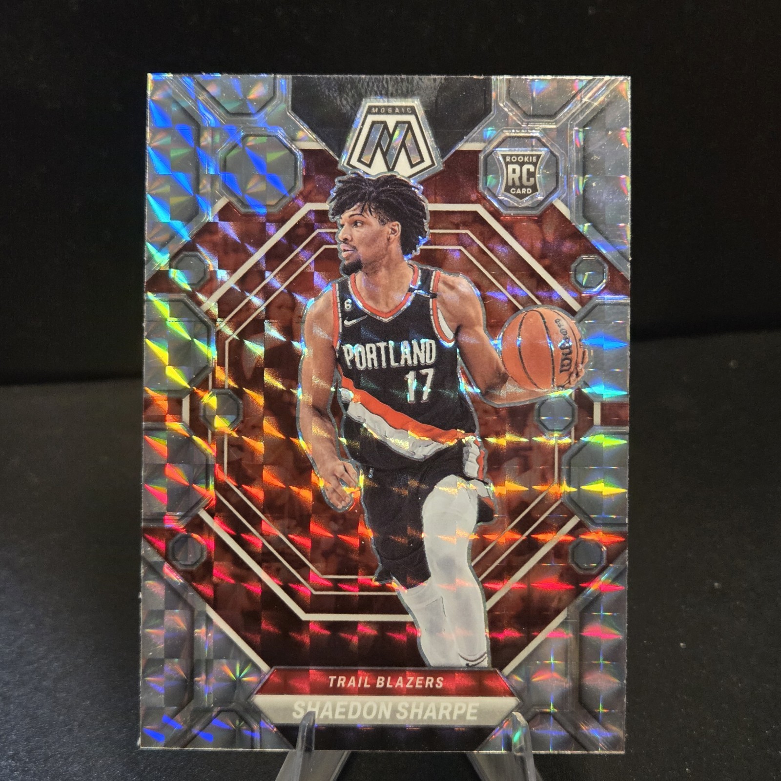 2022-23 Panini Mosaic Rookies Shaedon Sharpe #213 (RC) Silver