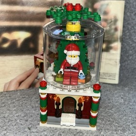 LEGO 40233 Santa SNOW GLOBE Set Christmas 100% Complete Box Instructions Nice!