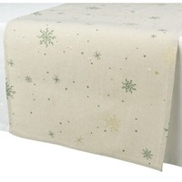 TischläUfer Beige/Natur Breite 40 Cm, LäNge 140 Cm - Polyester & Baumwolle