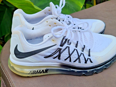 Size 8 - Nike Air Max 2015 White Black for sale online | eBay