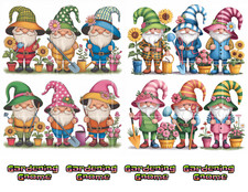 Gardening Gnome Collage Sheet Supplies Scrapbooks Junk Journal Card Toppers