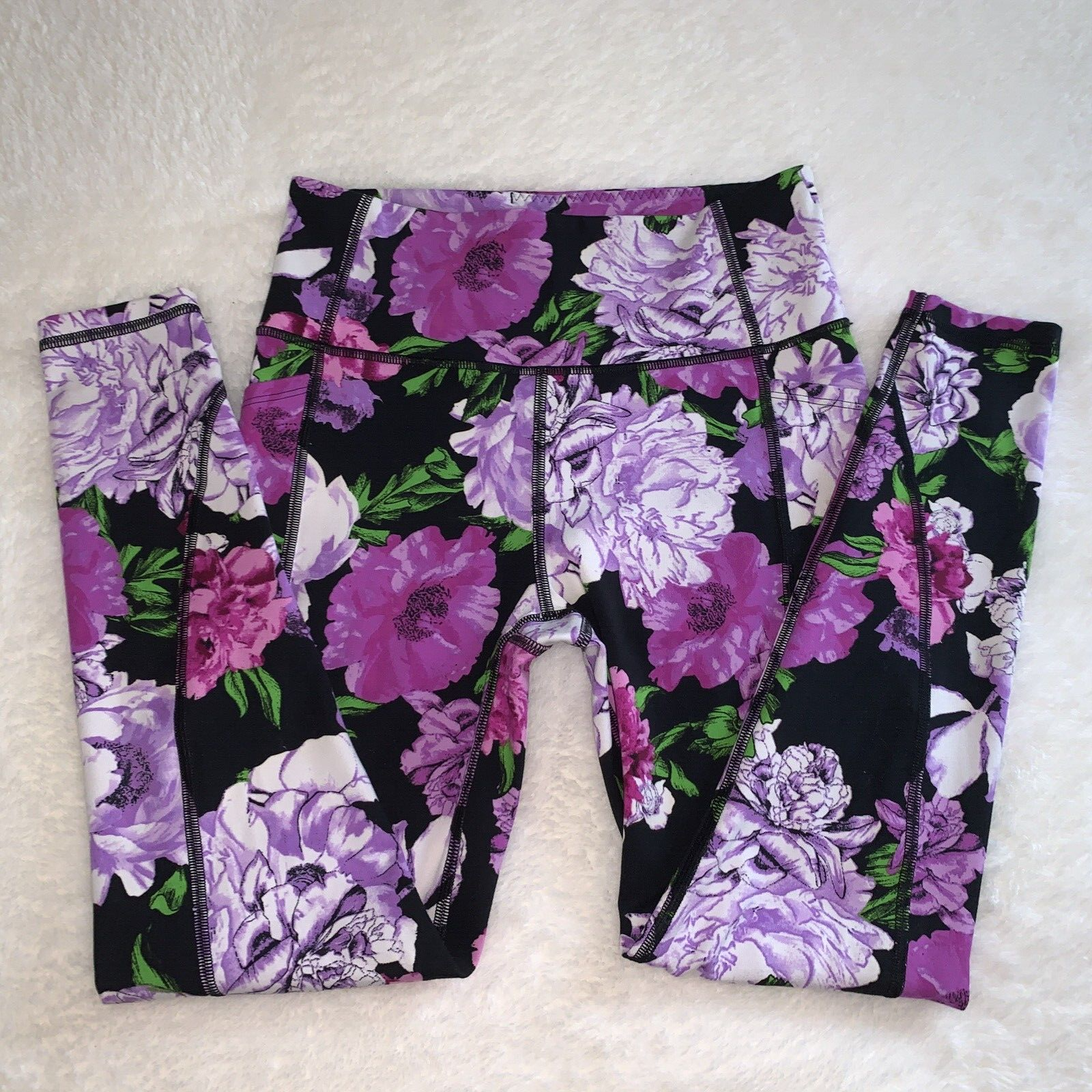 Victoria’s Secret Multicolor Floral Leggings in XS Size-image
