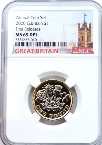 2020 Pound £1 NGC MS69 DPL Great Britain UK Coin Uncirculated First Releases
